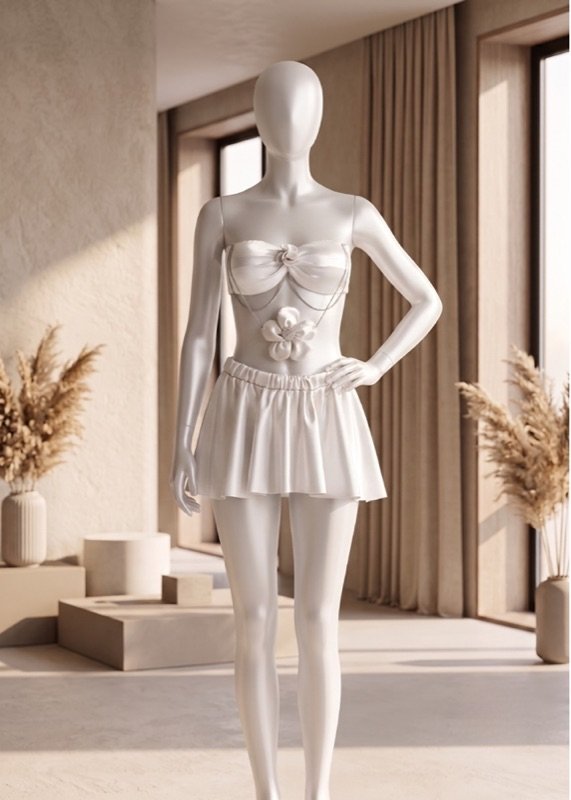 2 piece Blossom Satin Mini Set