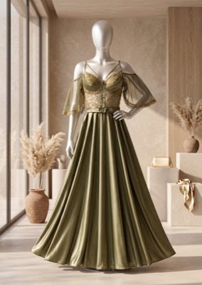 Royale Satin Gown Set